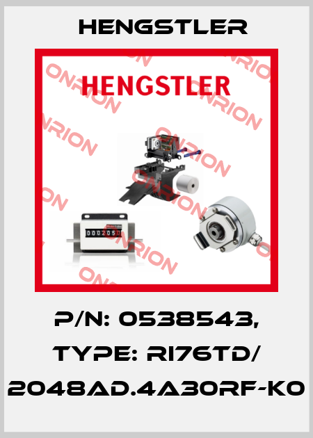 p/n: 0538543, Type: RI76TD/ 2048AD.4A30RF-K0 Hengstler