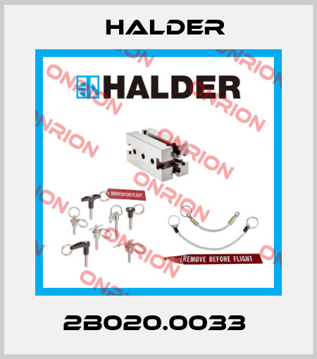 2B020.0033  Halder