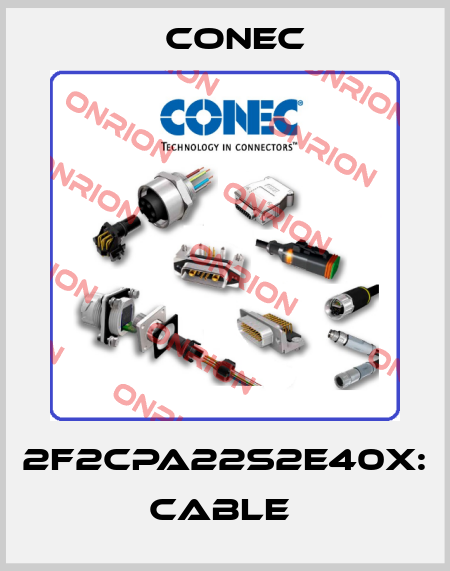 2F2CPA22S2E40X: Cable  CONEC