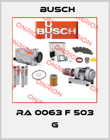 RA 0063 F 503 G Busch