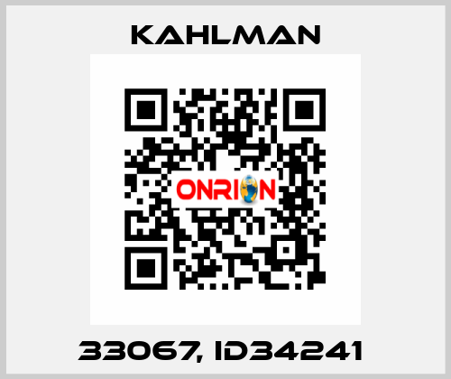 33067, ID34241  Kahlman