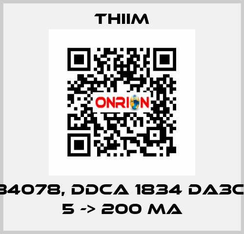 34078, DDCA 1834 DA3C, 5 -> 200 MA Thiim