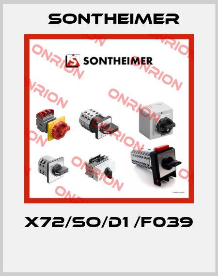 X72/SO/D1 /F039  Sontheimer