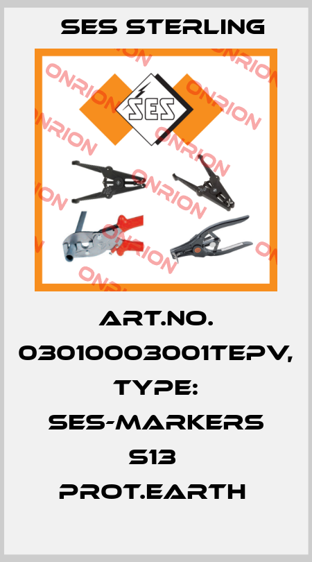 Art.No. 03010003001TEPV, Type: SES-Markers S13  Prot.Earth  Ses Sterling