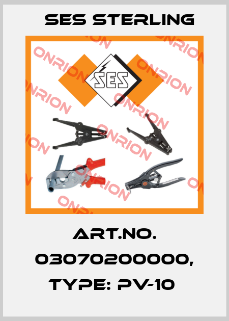 Art.No. 03070200000, Type: PV-10  Ses Sterling