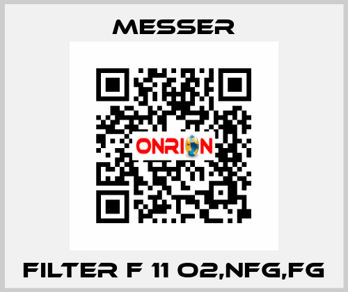 FILTER F 11 O2,NFG,FG Messer