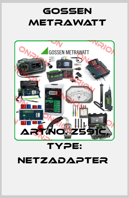Art.No. Z591C, Type: Netzadapter  Gossen Metrawatt
