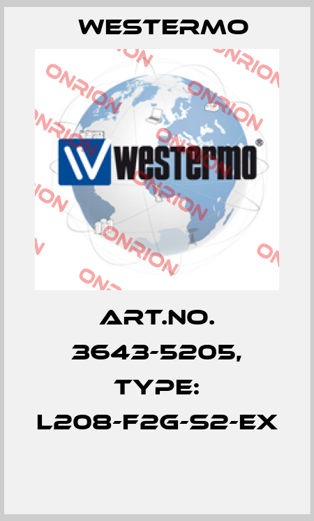 Art.No. 3643-5205, Type: L208-F2G-S2-EX  Westermo