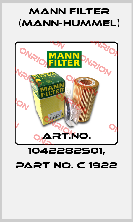 Art.No. 1042282S01, Part No. C 1922  Mann Filter (Mann-Hummel)