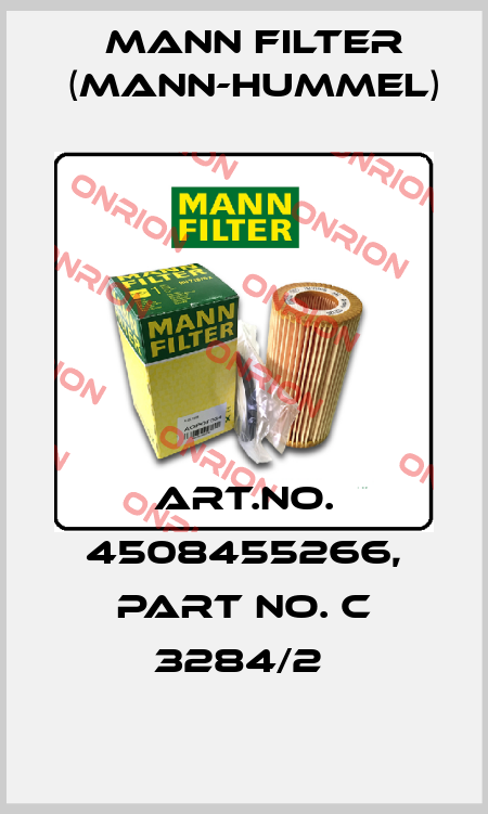 Art.No. 4508455266, Part No. C 3284/2  Mann Filter (Mann-Hummel)