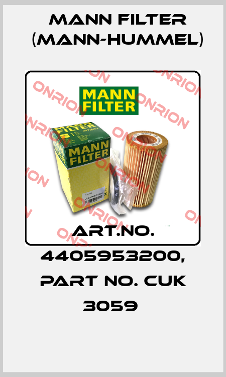 Art.No. 4405953200, Part No. CUK 3059  Mann Filter (Mann-Hummel)