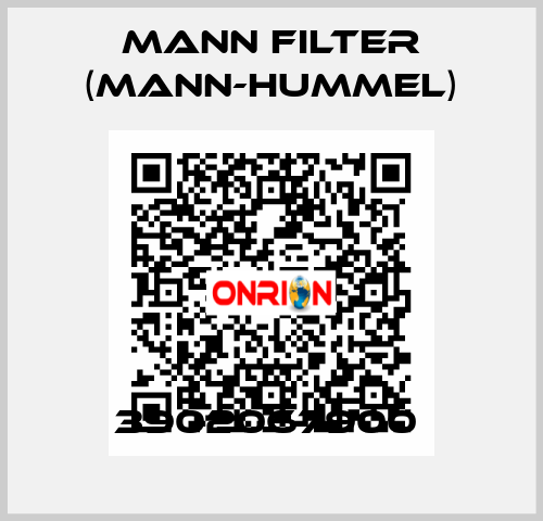 3902067900  Mann Filter (Mann-Hummel)