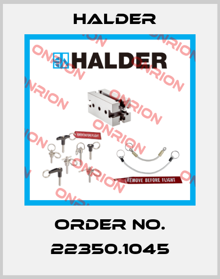 Order No. 22350.1045 Halder