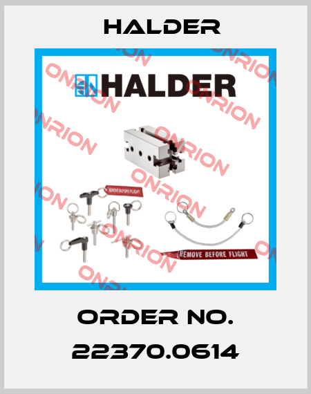 Order No. 22370.0614 Halder