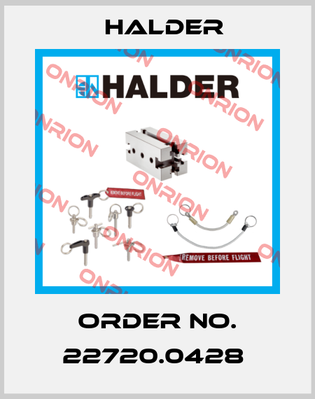 Order No. 22720.0428  Halder