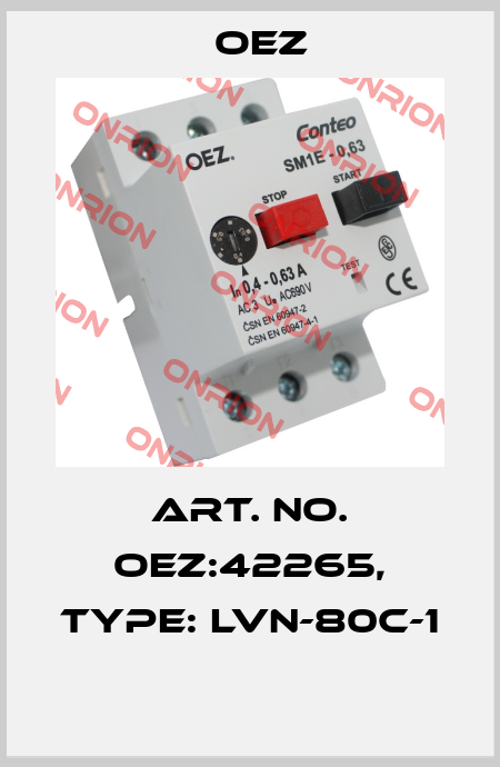 Art. No. OEZ:42265, Type: LVN-80C-1  OEZ