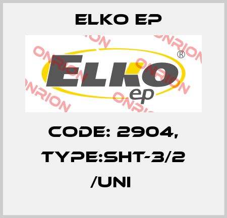 Code: 2904, Type:SHT-3/2 /UNI  Elko EP