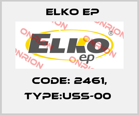 Code: 2461, Type:USS-00  Elko EP