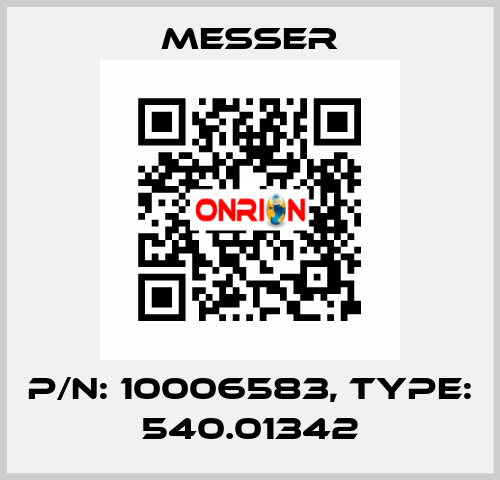 P/N: 10006583, Type: 540.01342 Messer