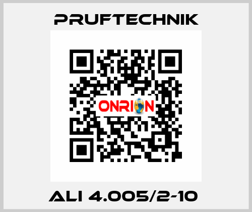  ALI 4.005/2-10  Pruftechnik