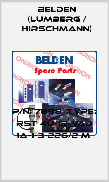 P/N: 7898, Type: RST 4U-12-VAD 1A-1-3-226/2 M  Belden (Lumberg / Hirschmann)
