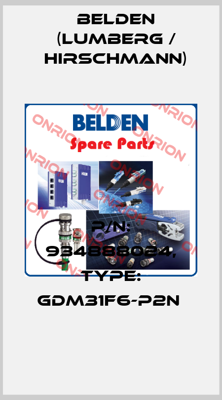 P/N: 934888024, Type: GDM31F6-P2N  Belden (Lumberg / Hirschmann)