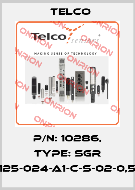 p/n: 10286, Type: SGR 10-125-024-A1-C-S-02-0,5-J5 Telco
