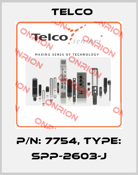 p/n: 7754, Type: SPP-2603-J Telco