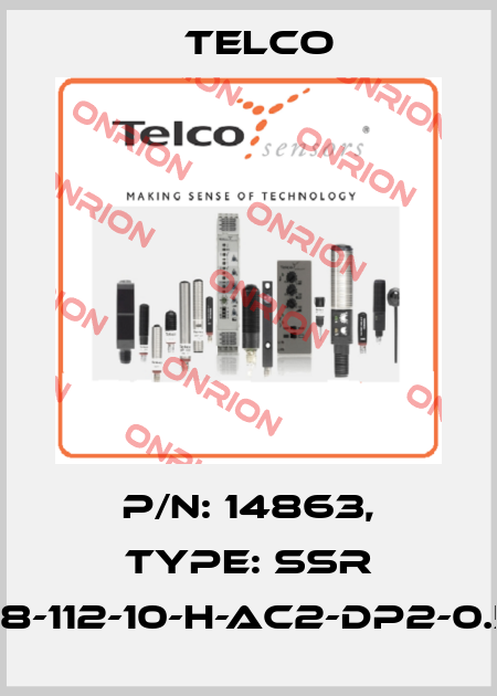 p/n: 14863, Type: SSR 02-118-112-10-H-AC2-DP2-0.5-J12 Telco