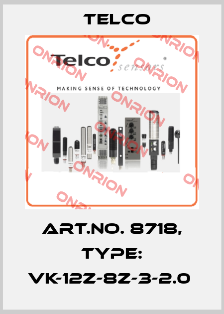 Art.No. 8718, Type: VK-12Z-8Z-3-2.0  Telco