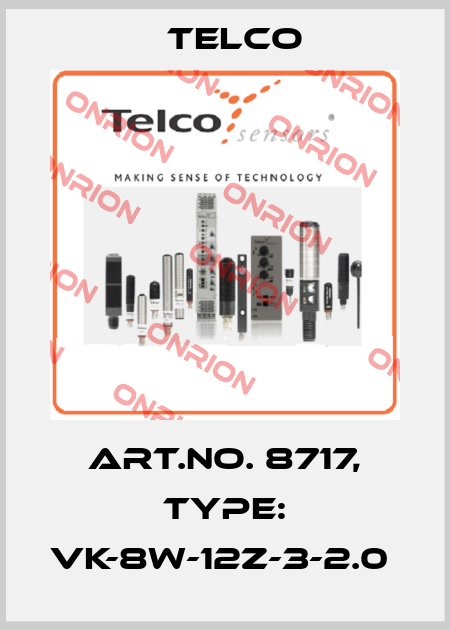 Art.No. 8717, Type: VK-8W-12Z-3-2.0  Telco