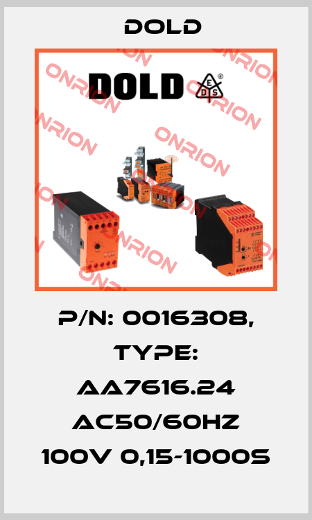 p/n: 0016308, Type: AA7616.24 AC50/60HZ 100V 0,15-1000S Dold