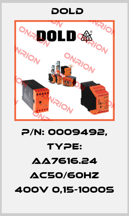 p/n: 0009492, Type: AA7616.24 AC50/60HZ 400V 0,15-1000S Dold