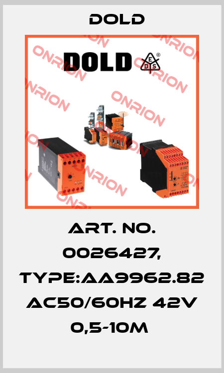 Art. No. 0026427, Type:AA9962.82 AC50/60HZ 42V 0,5-10M  Dold