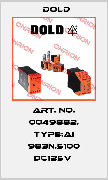 Art. No. 0049882, Type:AI 983N.5100 DC125V  Dold
