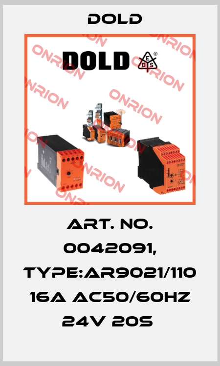Art. No. 0042091, Type:AR9021/110 16A AC50/60HZ 24V 20S  Dold