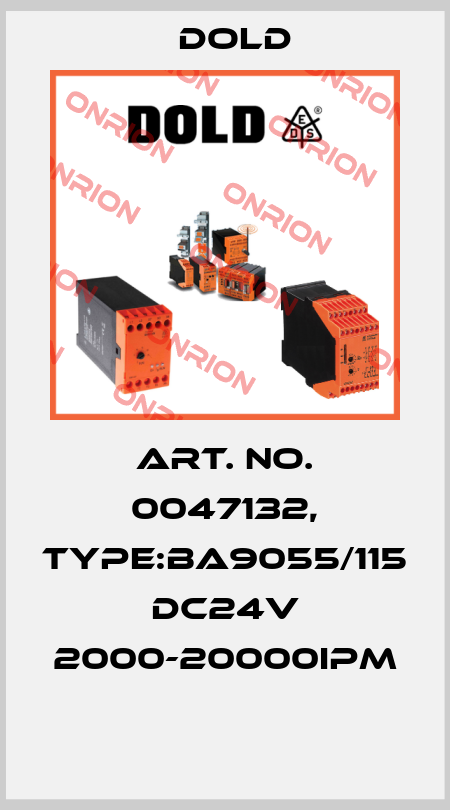 Art. No. 0047132, Type:BA9055/115 DC24V 2000-20000IPM  Dold