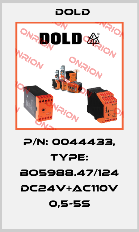 p/n: 0044433, Type: BO5988.47/124 DC24V+AC110V 0,5-5S Dold