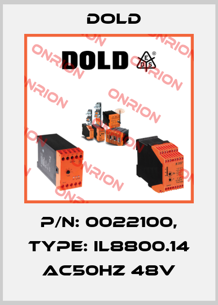 p/n: 0022100, Type: IL8800.14 AC50HZ 48V Dold