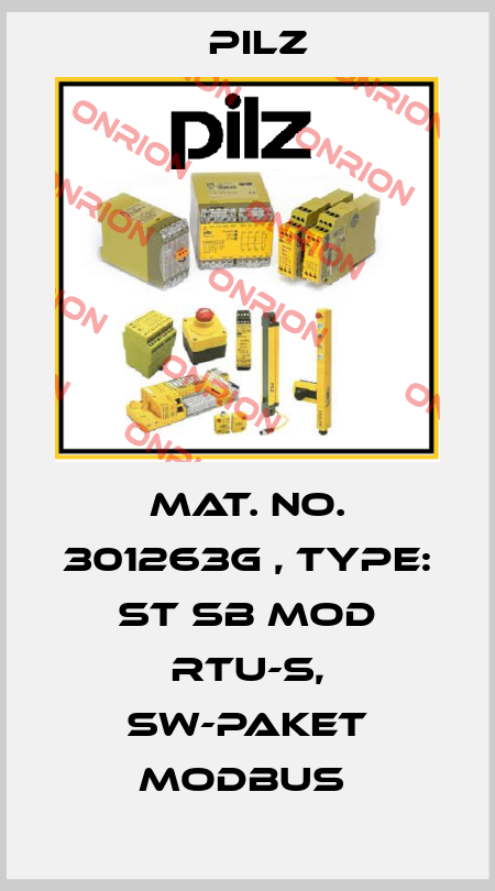 Mat. No. 301263G , Type: ST SB Mod RTU-S, SW-Paket MODBUS  Pilz