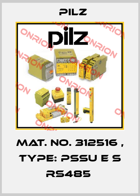 Mat. No. 312516 , Type: PSSu E S RS485  Pilz