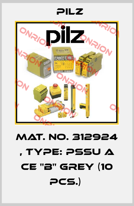 Mat. No. 312924 , Type: PSSu A CE "B" grey (10 pcs.)  Pilz