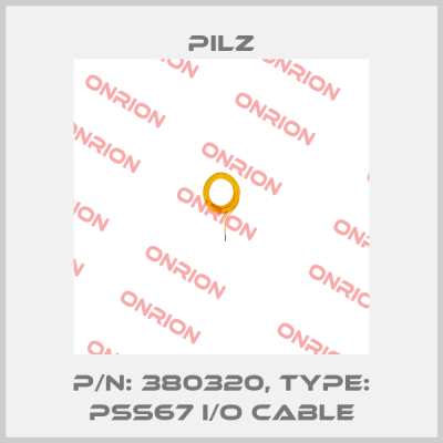 p/n: 380320, Type: PSS67 I/O Cable Pilz