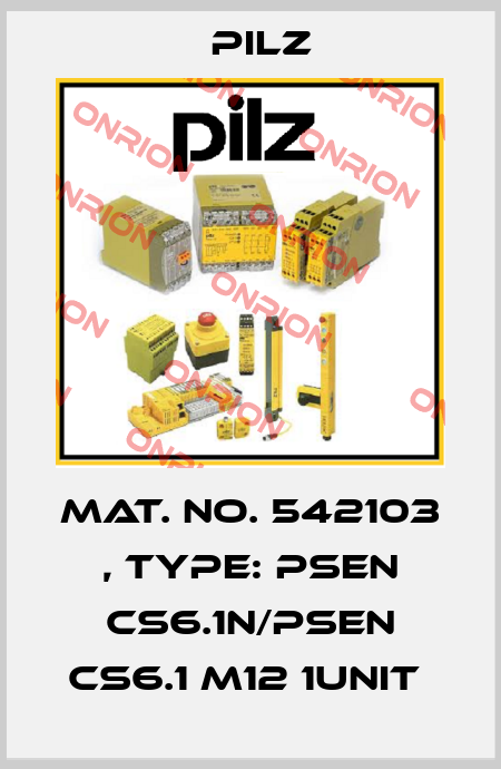 Mat. No. 542103 , Type: PSEN cs6.1n/PSEN cs6.1 M12 1unit  Pilz