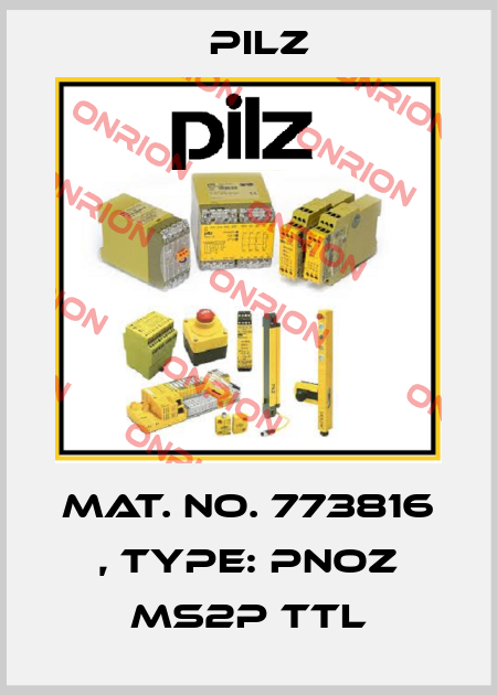 Mat. No. 773816 , Type: PNOZ ms2p TTL Pilz