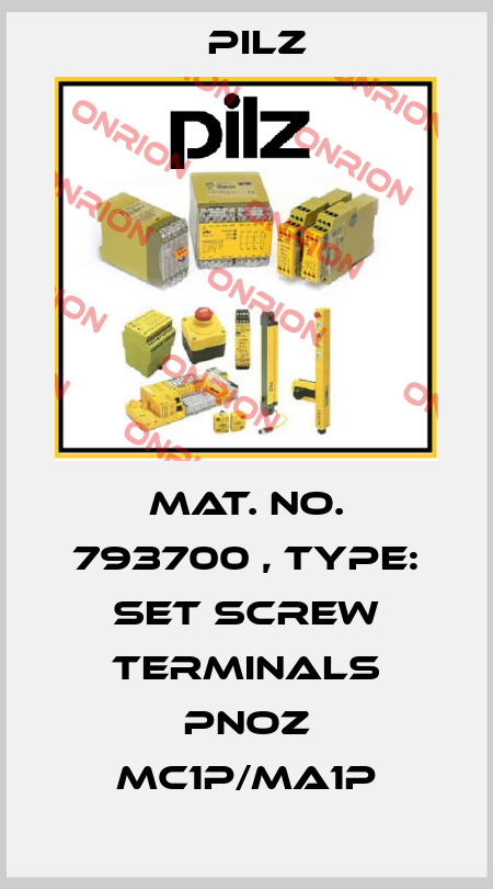 Mat. No. 793700 , Type: Set screw terminals PNOZ mc1p/ma1p Pilz
