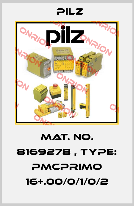 Mat. No. 8169278 , Type: PMCprimo 16+.00/0/1/0/2 Pilz