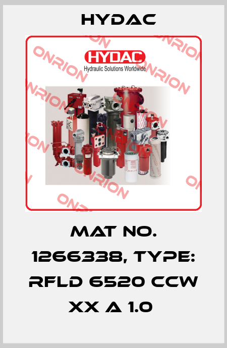Mat No. 1266338, Type: RFLD 6520 CCW XX A 1.0  Hydac