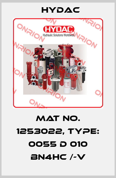 Mat No. 1253022, Type: 0055 D 010 BN4HC /-V Hydac