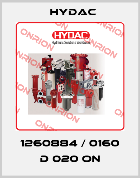 1260884 / 0160 D 020 ON Hydac
